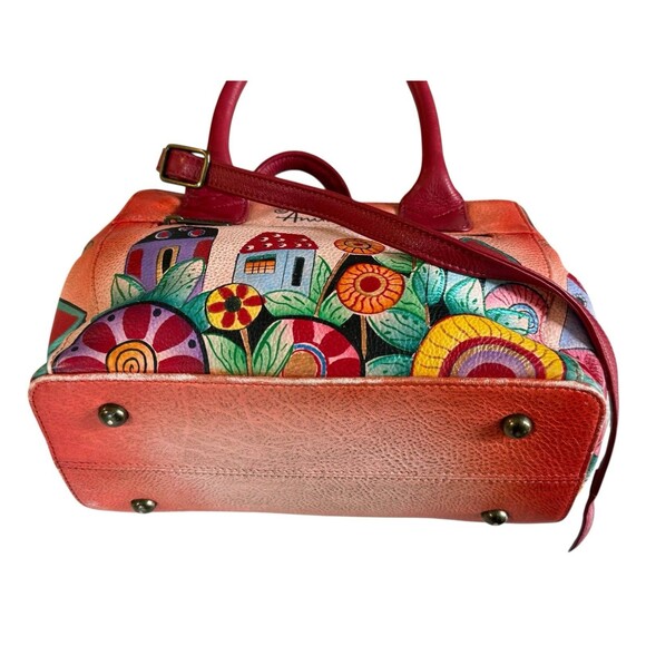 Anna by Anuschka Women's Genuine Leather Convertible Tote Crossbody Village - Picture 10 of 12